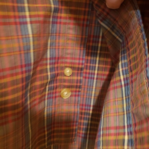 Austin Reed London Men’s Long-Sleeve Button Down Plaid Shirt Sz Medium - Picture 4 of 8